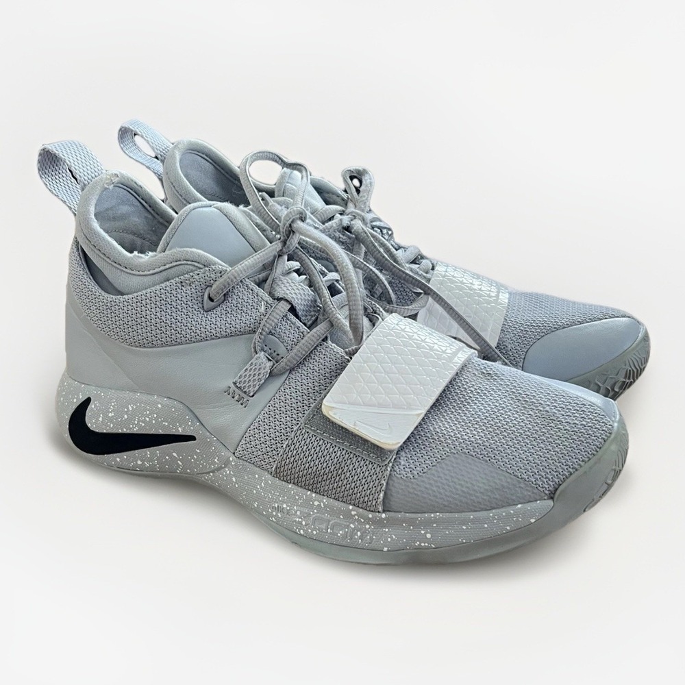 Nike PG 1 Basketball Shoes Gray Strap Sneakers Mens Size 7 Athletic Training